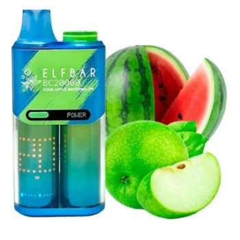 Одноразка Elf Bar Sour Apple Watermelon (Кисле Яблуко Кавун) BC20000