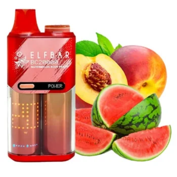Одноразка Elf Bar Watermelon Sour Peach (Кавун Кислий Персик) BC20000