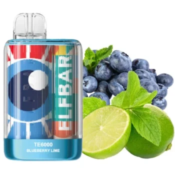 Одноразка Elf Bar Blueberry Lime (Чорниця Лайм) TE6000