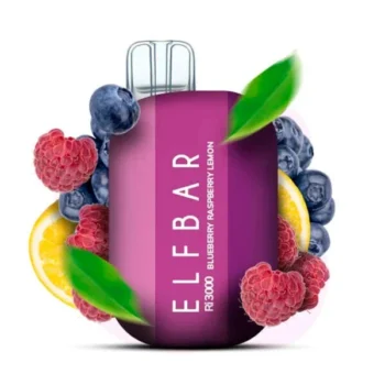 Одноразка Elf Bar Blueberry Raspberry Lemon (Чорниця Малина Лимон) RI 3000
