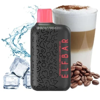 Одноразка Elf Bar Colombian Coffe Ice (Колумбійська Кава Айс) EP8000