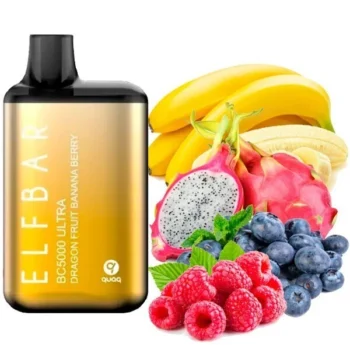 Одноразка Elf Bar Dragon Fruit Banana Berry (Драгонфрут Банан Ягоди) BC5000 ULTRA