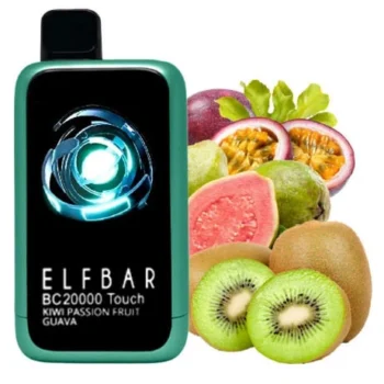 Одноразка Elf Bar Kiwi Passion Fruit Guava (Ківі Маракуя Гуава) BC20000 Touch