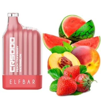 Одноразка Elf Bar Peach Strawberry Watermelon (Персик Полуниця Кавун) CR5000