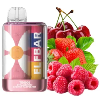 Одноразка Elf Bar Strawberry Cherry Raspberry (Полуниця Вишня Малина) TE6000