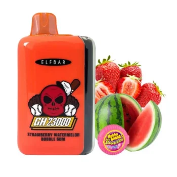 Одноразка Elf Bar Strawberry Watermelon Bubble Gum (Полуниця Кавун Гумка) GH23000