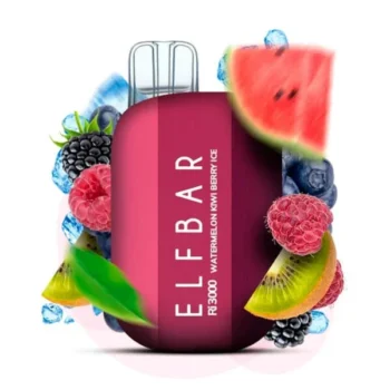 Одноразка Elf Bar Watermelon Kiwi Berry Ice (Кавун Ківі Ягоди Лід) RI 3000