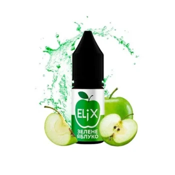Сольова Рідина ELiX - Green Apple (Зелене Яблуко) 10 МЛ 50 МГ