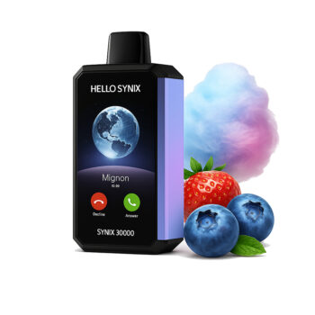 Одноразка Hello Synix Blueberry Cotton Candy (Чорниця Цукрова Вата) (30000 Затяжок)