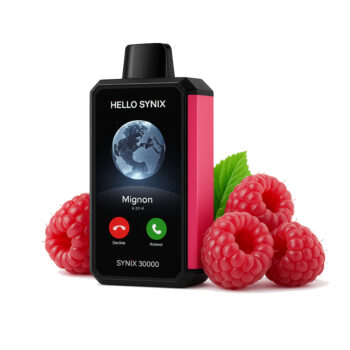 Одноразка Hello Synix Raspberry Rizz (Малина Різз) (30000 Затяжок)