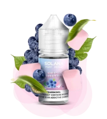 Сольова Рідина Solana Blueberry Bubble Gum (Солана Чорниця Жуйка) 30ml 50mg