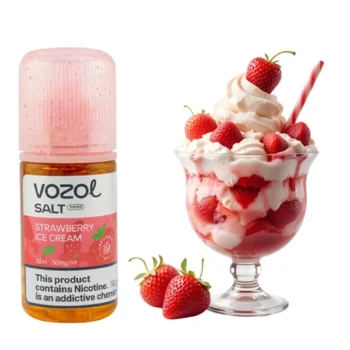 Сольова Рідина Vozol Salt Prime Strawberry Ice Cream (Полуниця Морозиво) 30 МЛ
