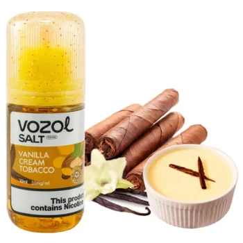 Сольова Рідина Vozol Salt Prime Vanilla Cream Tobacco (Ванільний Крем Табак) 30 МЛ