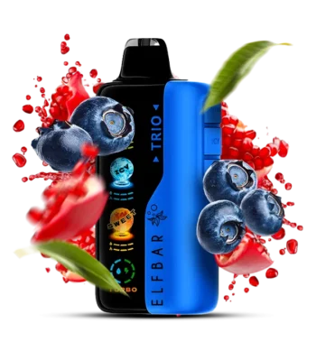 Одноразка Elf Bar Trio - Blueberry POM Slushy (Чорниця Гранат) 40000