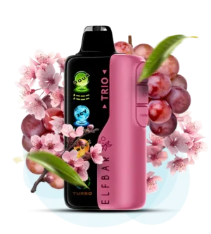 Одноразка Elf Bar Trio - Sakura Grape (Сакура Виноград) 40000