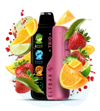 Одноразка Elf Bar Trio - Strawberry Orange Lime (Полуниця Апельсин Лайм) 40000