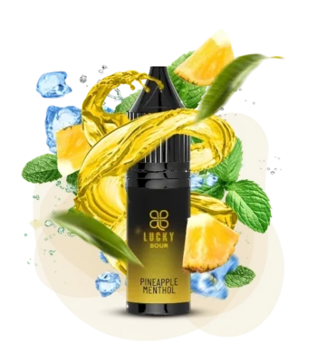 Сольова Рідина LUCKY Sour Pineapple Menthol (Ананасовий Ментол з кислинкою) 15 МЛ 50 МГ