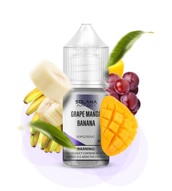 Сольова Рідина Solana Grape Mango Banana (Виноград Манго Банан) 30ml 50mg